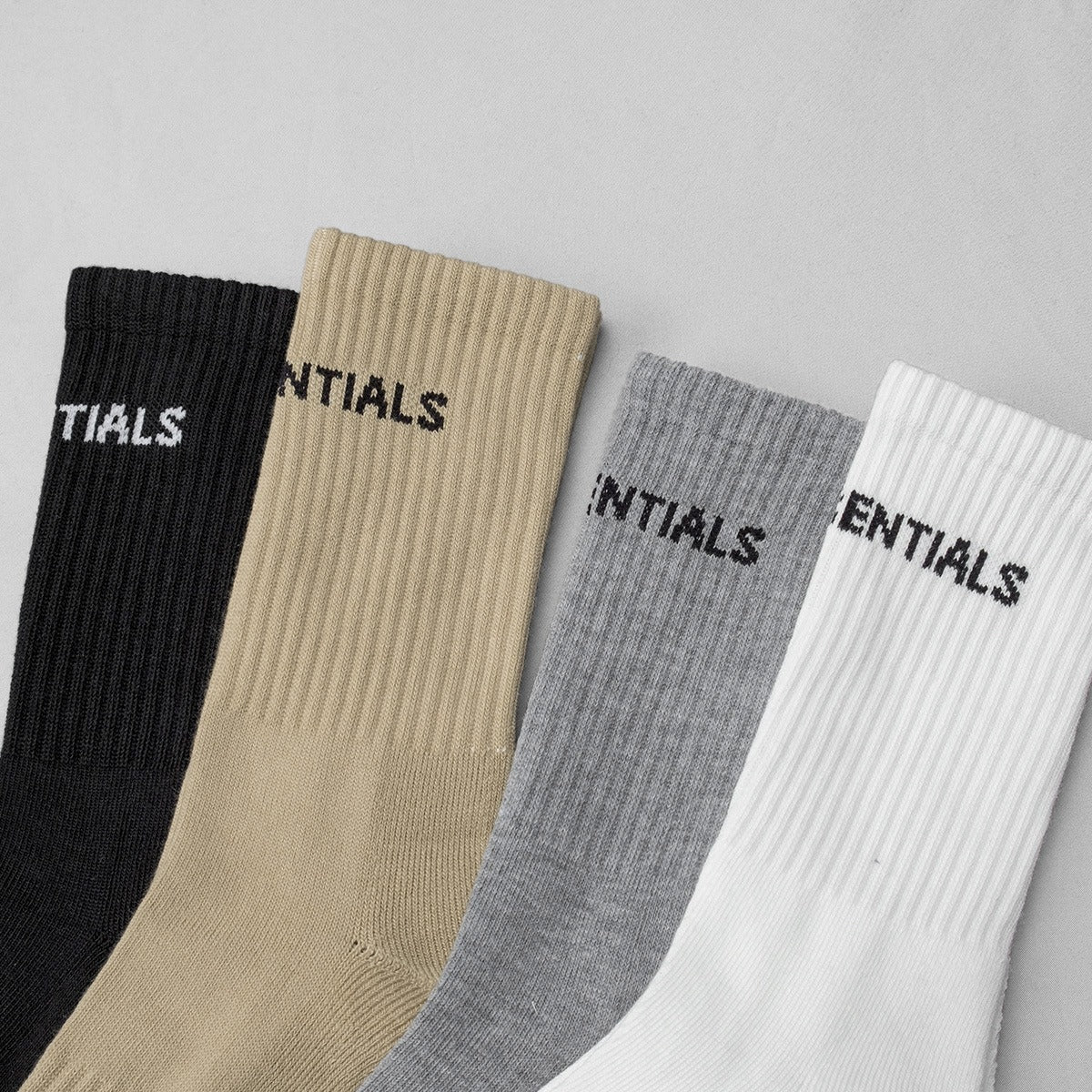 FEAR OF GOD Double line ESSENTIALS High Street FOG Letter Socks Versatile Four Seasons Sports Couple Socks